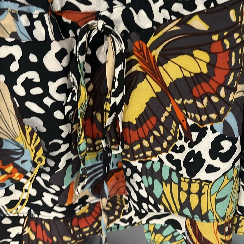 ALICE+OLIVIA butterfly silk blouse - Picture 5 of 8